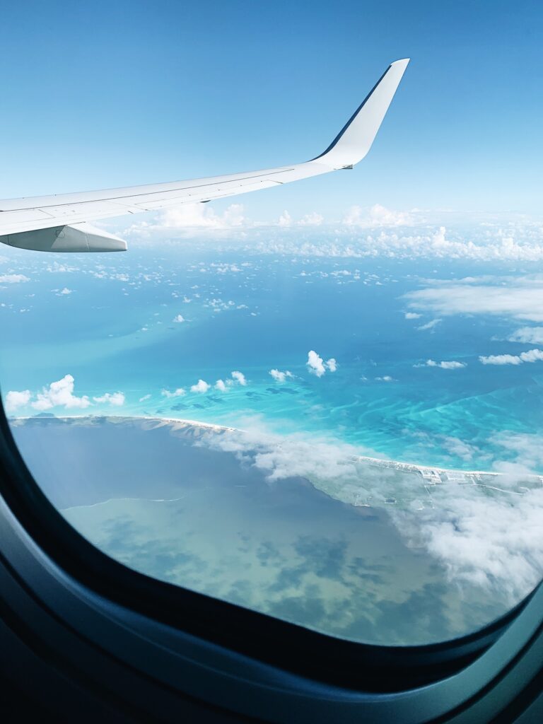 Mexico de uma janela de avião